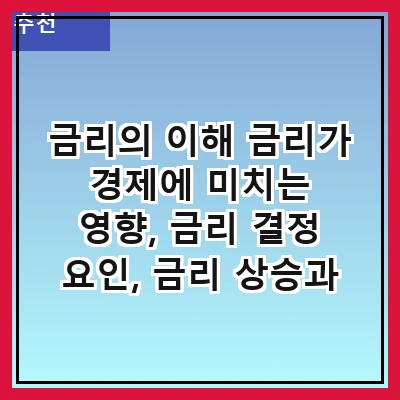 금리의 이해 금리가 경제에 미치는 영향, 금리 결정 요인, 금리 상승과 하락의 의미, 개인 재정 관리에서의 역할, 각국 중앙은행의 정책