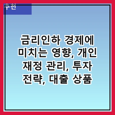 금리인하 경제에 미치는 영향, 개인 재정 관리, 투자 전략, 대출 상품 변화, 소비자 행동 변화